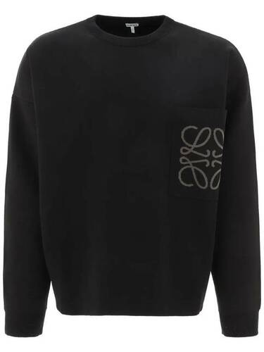 로에베 Anagram pocket sweater in cotton and viscose아나그램 포켓 니트 H526Y14KDK 1100