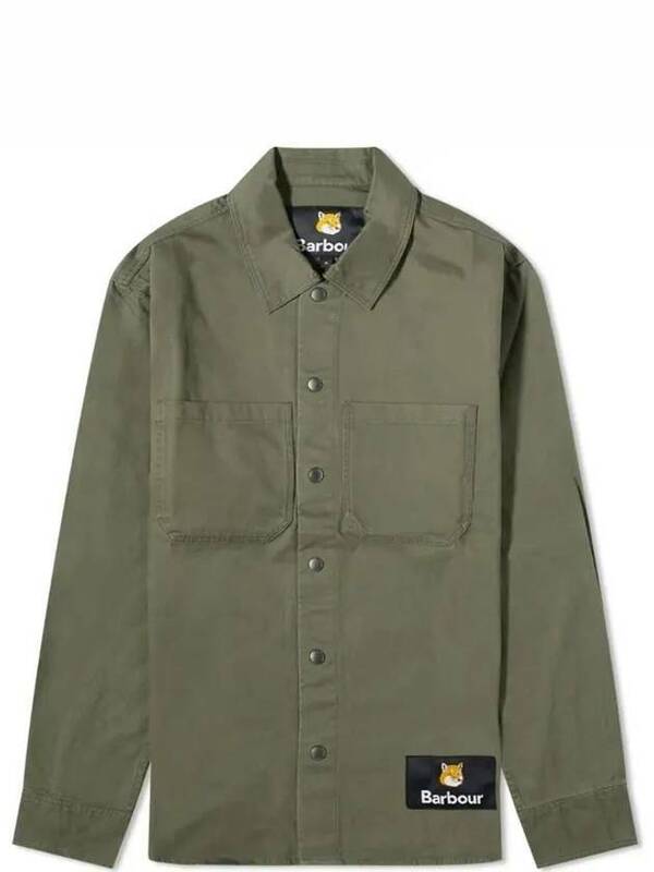 바버 Barbour X MK Overshirt   Uniform Green메종키츠네 오버셔츠 MOS0335 GN84