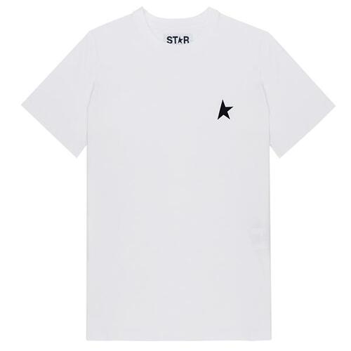 골든구스 스타 컬렉션 블랙 스타 여성 티셔츠 GWP01220 P000593 10364