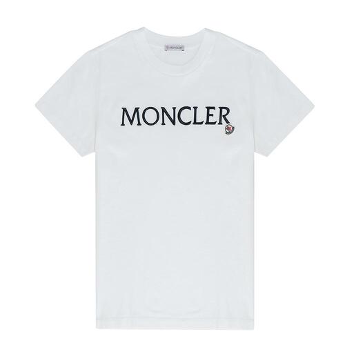 몽클레르 로고 자수 티셔츠 8C00016-829HP-033