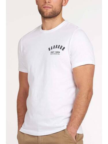바버 Preppy T Shirt   White프레피 티셔츠 MTS0502 WH11