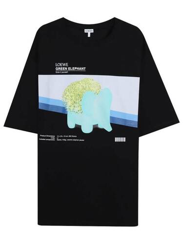 로에베 Chia elephant T shirt in cotton치아 엘리펀트 티셔츠 H526Y22X74 1100