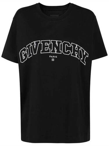 지방시 GIVENCHY College 코튼 티셔츠 BM71CW3Y6B 001